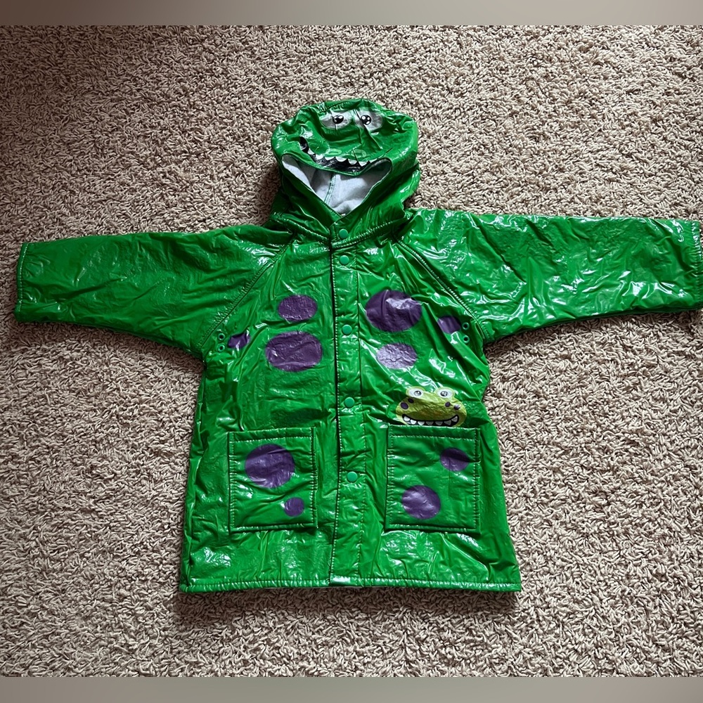 Adorable Western Chief Kids monster raincoat, size 4T